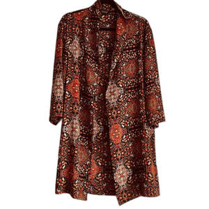 Topshop Mosaic Printed Open Kimono Jacket Size US 2